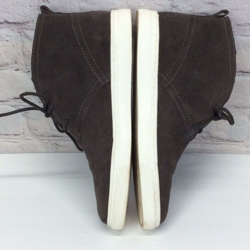 Lucky Brand Lorelle Chukka Ankle Sneakers Men's Sz 9M Gray Suede Leather Lace Up - Picture 4 of 9